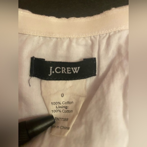 J. Crew Textured White Strapless Summer Dress Size 0 - Picture 8 of 9